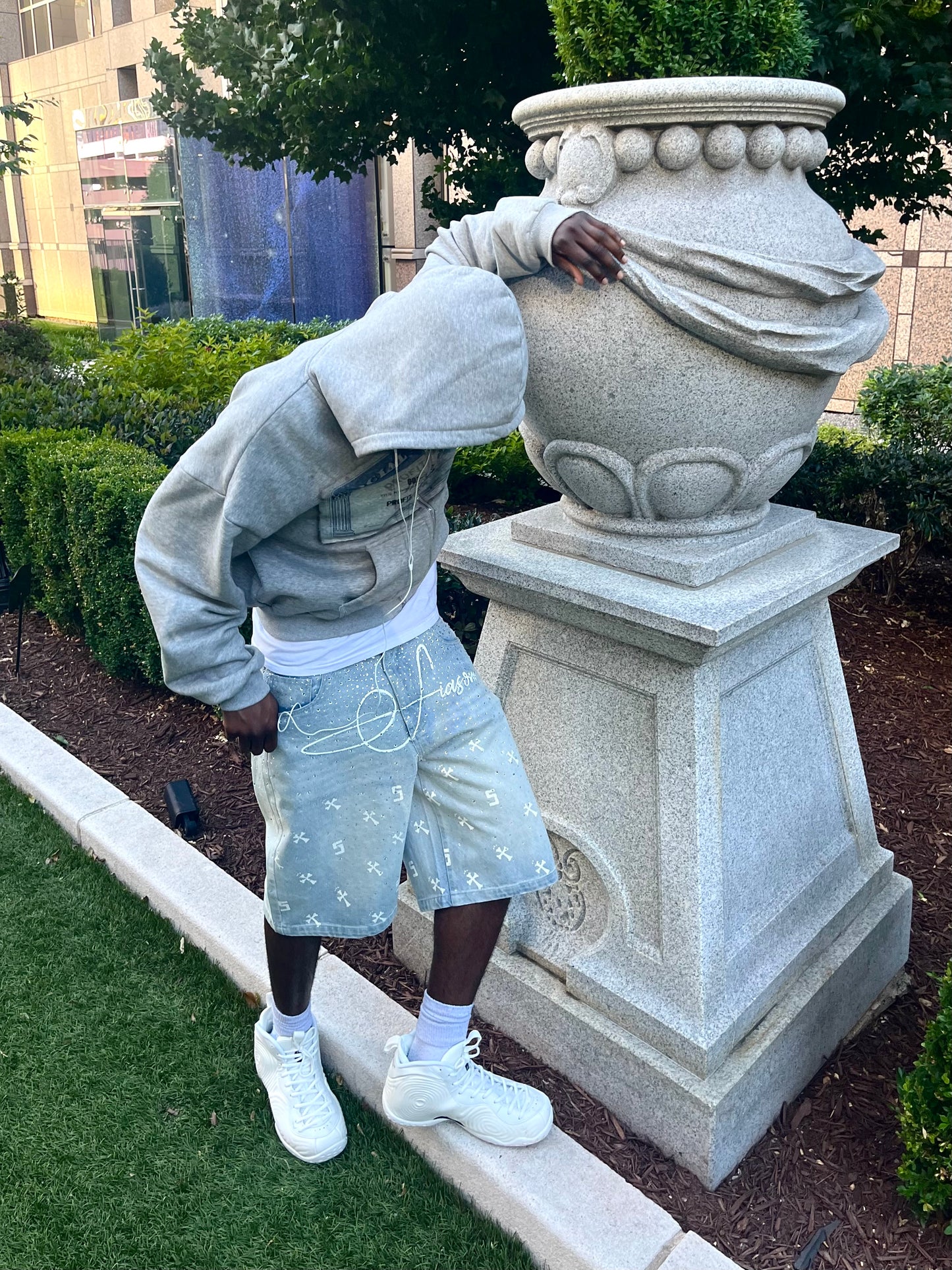S.I.A.S.O.M. DENIM SHORTS (BLUE)