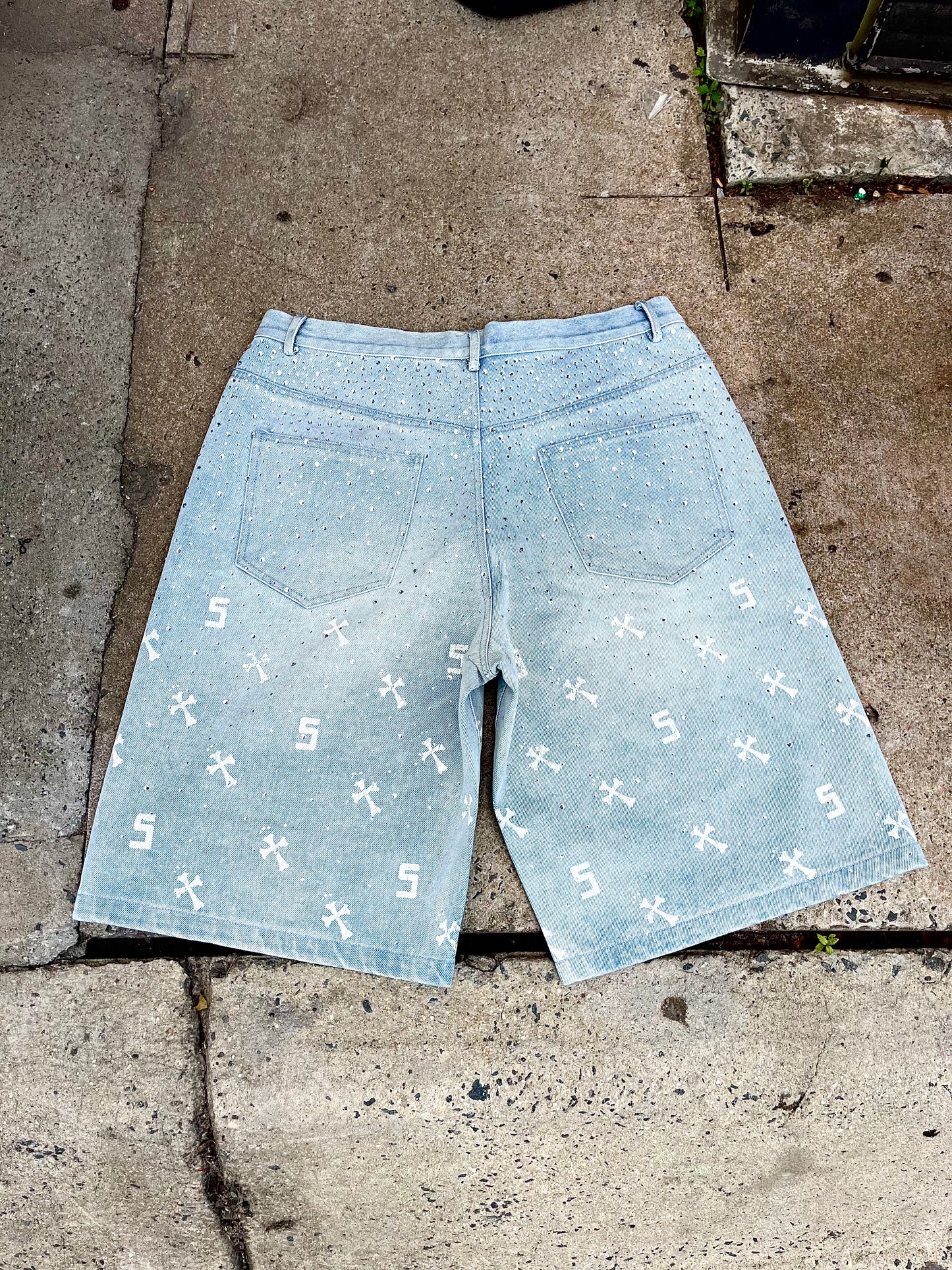 S.I.A.S.O.M. DENIM SHORTS (BLUE)