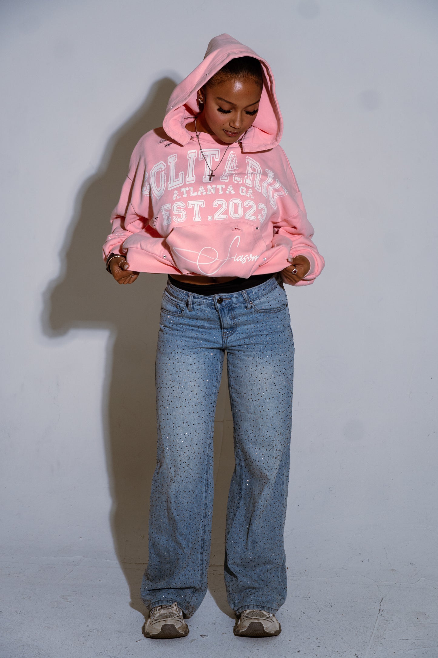 Siasom Convertible Hoodie (Pink)